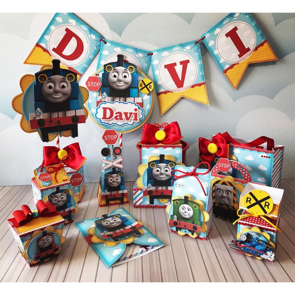 Caixinhas personalizadas Thomas e seus amigos, lembrancinha Thomas e seus amigos