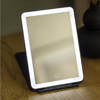Espelho com LED Dobrável e Recarregável USB - Portátil Maquiagem Selfie