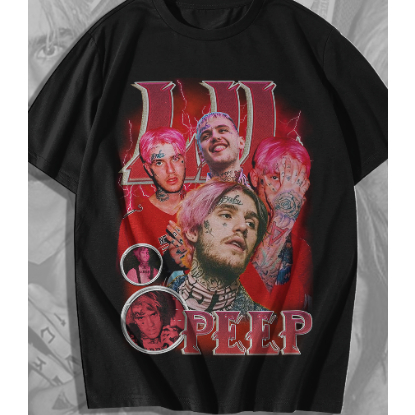 Camiseta Camisa Blusa Unissex Algodão Lil Peep Lançamento Cantor em Oferta na Shopee