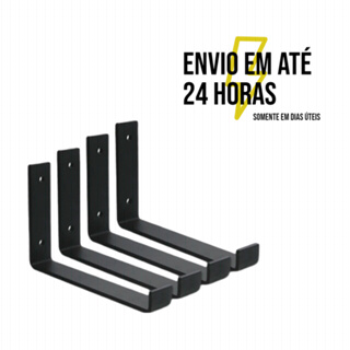4 PEÇAS SUPORTE 10/15/20/25/30 CM MÃO FRANCESA INVERTIDA ESTILO INDUSTRIAL PRATELEIRA em Oferta na Shopee