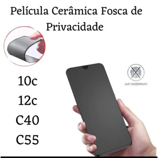 Película Cerâmica Fosca Privacidade Para Xiaomi 10c / 12c / C40 / C55