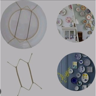 3 suporte de prato decorativo arede gancho com mola