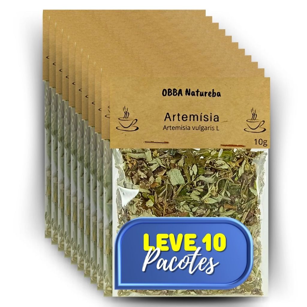 kit 10 Chás Artemísia Legítimo  Artemísia  Vulgaris L em Oferta na Shopee
