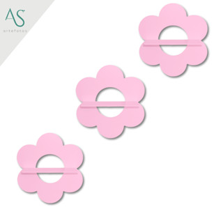 Nichos para Quarto Prateleira Decoração Kit 3 Formato Flor