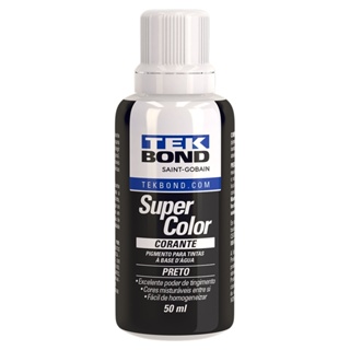 Corante Liquido Super Color 50ml Preto P/ Tinta Base D'água Tek Bond em Oferta na Shopee