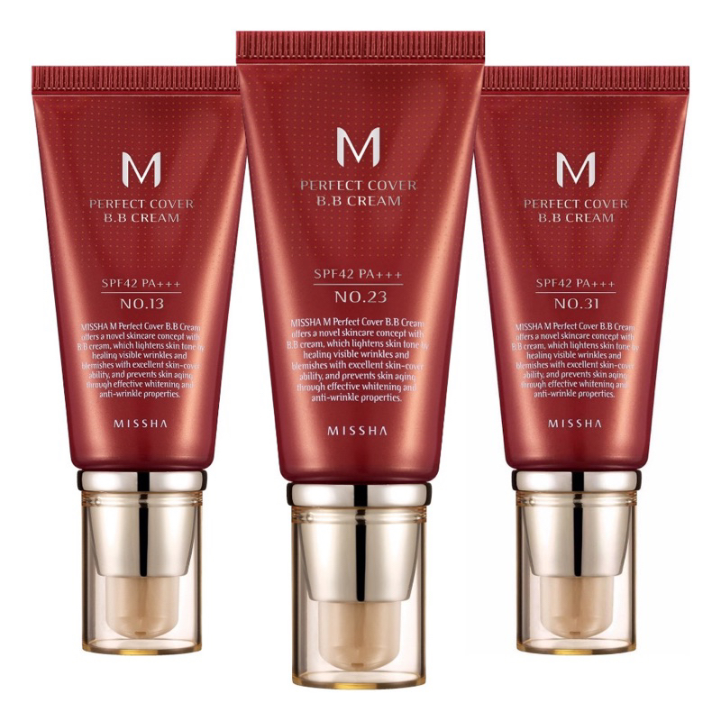 MISSHA M PERFECT COVER BB CREAM COR LIGHT BEIGE  21 BEIGE SPF42 PA+++ 50ml