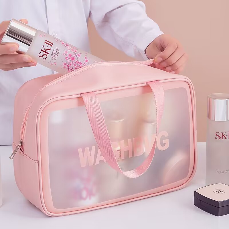 Bolsas Necessaires Maquiagem Feminina Remédios Washbag Transparente À Prova d’água Viagens