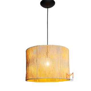 Luminária Lustre Pendente palha de milho C/ FIAÇAO 35x35x25 em Oferta na Shopee