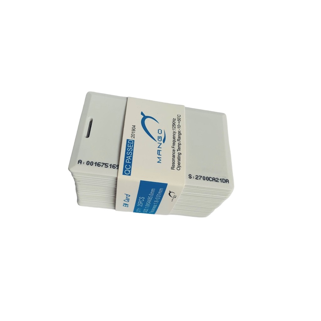 Cartão PVC de Aproximação Proximidade RFID 125 KHz - 10 unidades
