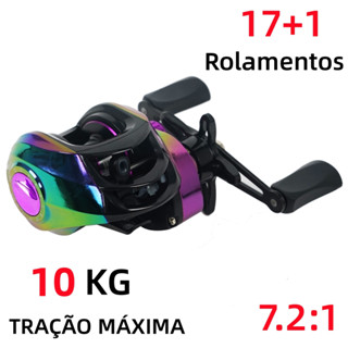 Carretilha De Pesca Esquerda/direito 7.2:1 17+1 Rolamentos 10kg