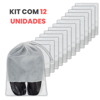 Sacos Para Sapatos De Tnt C/visor Kit 12 Un. em Oferta na Shopee