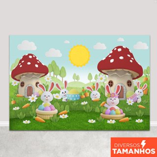 Fundo Fotográfico Páscoa Infantil Em Tecido PCA-266 em Oferta na Shopee