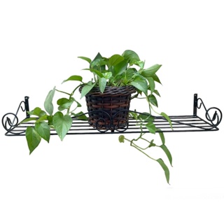 Suporte Rústico 80x21 CM Preto Vaso Flor Plantas Parede Floreira Jardineira em Oferta na Shopee