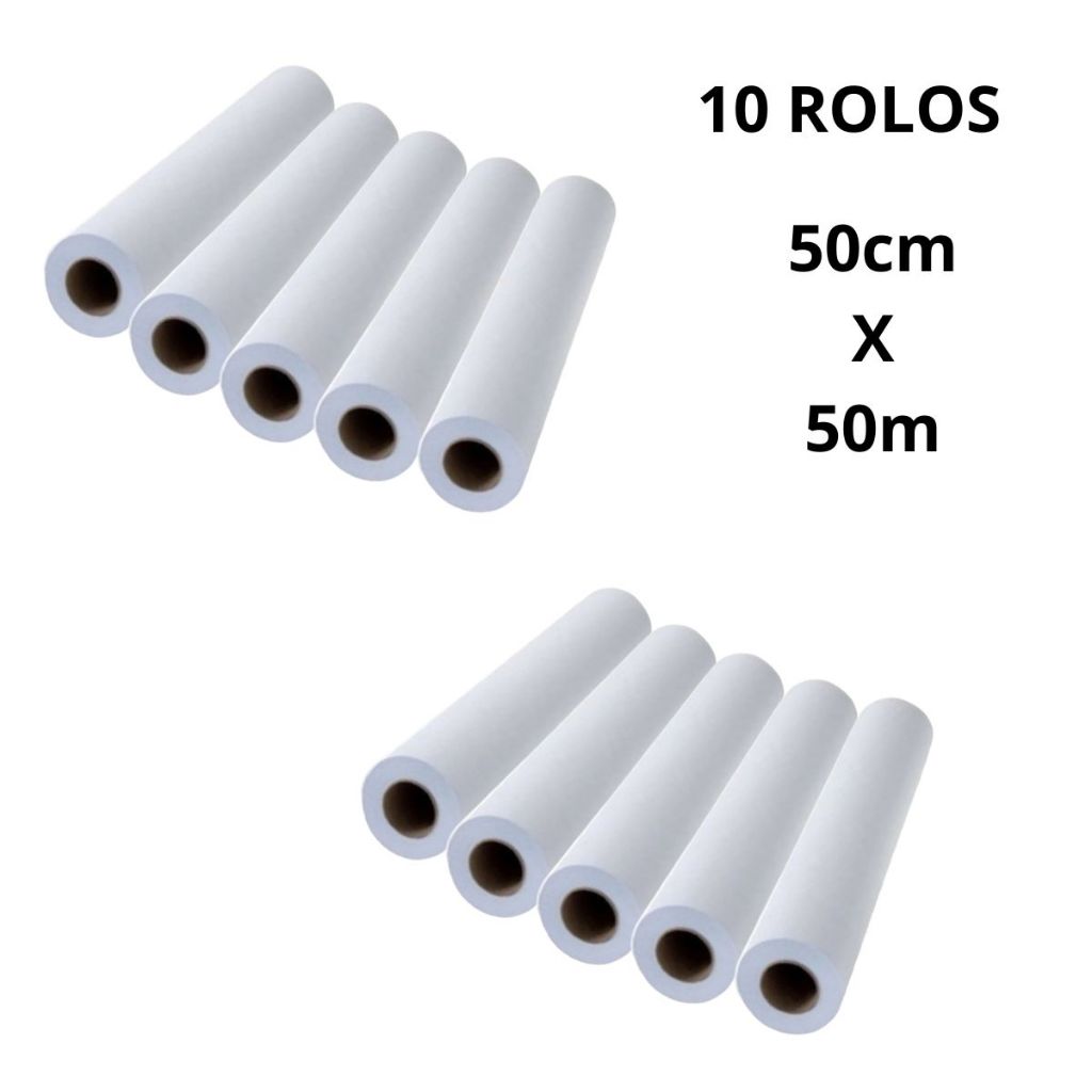 Lençol Descartável Papel Hospitalar Maca 50x50 10 Rolos em Oferta na Shopee