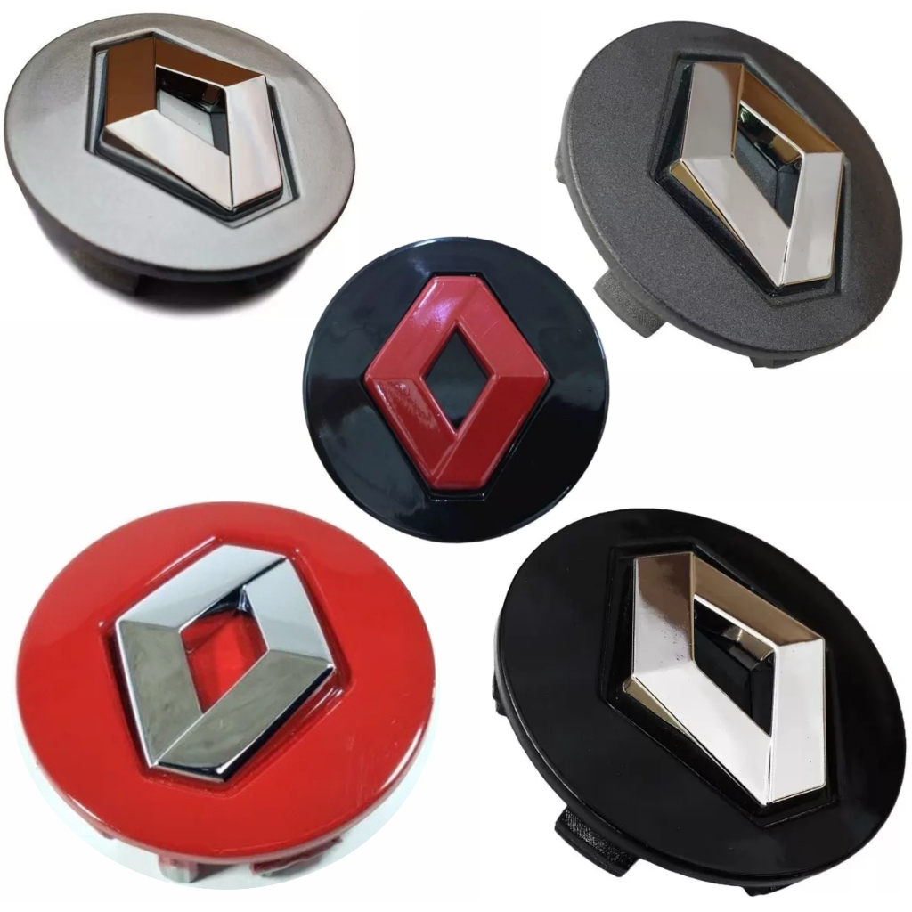 Jogo de 4 Calota Calotinha Miolo Centro Emblema 3D Renault Roda Original em Oferta na Shopee