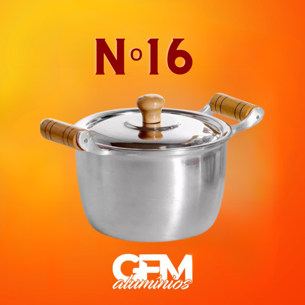 Caldeirão Nº16 em alumínio fundido grosso em Oferta na Shopee