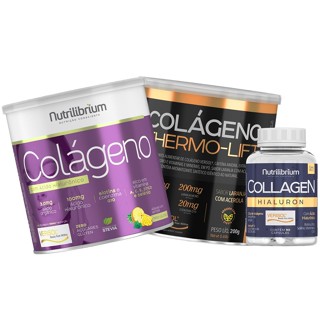 Kit 3x Colágeno Hidrolisado Verisol Com Ácido Hialurônico Biotina Coq-10 Laranja Moro