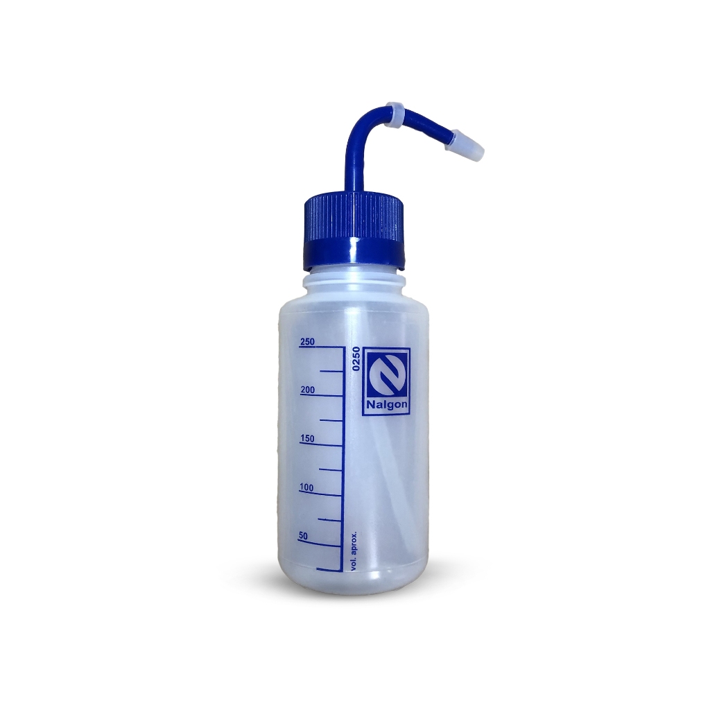 Pisseta Plástica Graduada 250 Ml Bico Curvo em Oferta na Shopee