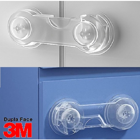 10 Travas Porta Gaveta Transparente - Segurança bebê