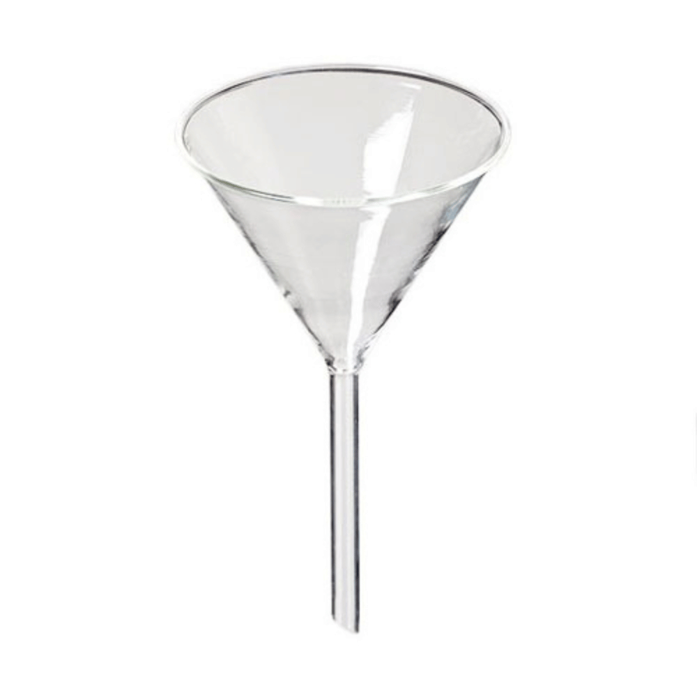 Funil Analítico Liso De Vidro 50mm Haste Curta Cap. 15ml em Oferta na Shopee