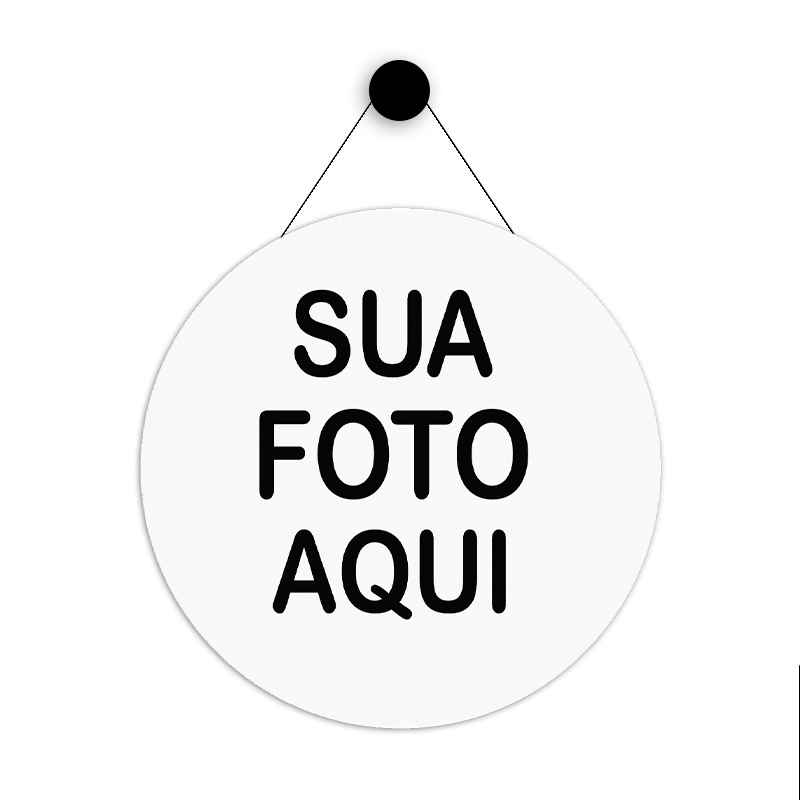 Placa  Redonda Personalizada Para Decoração Com Sua Foto em Oferta na Shopee