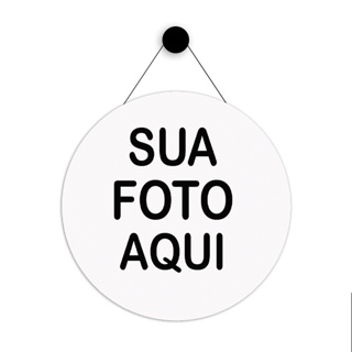 Placa  Redonda Personalizada Para Decoração Com Sua Foto em Oferta na Shopee