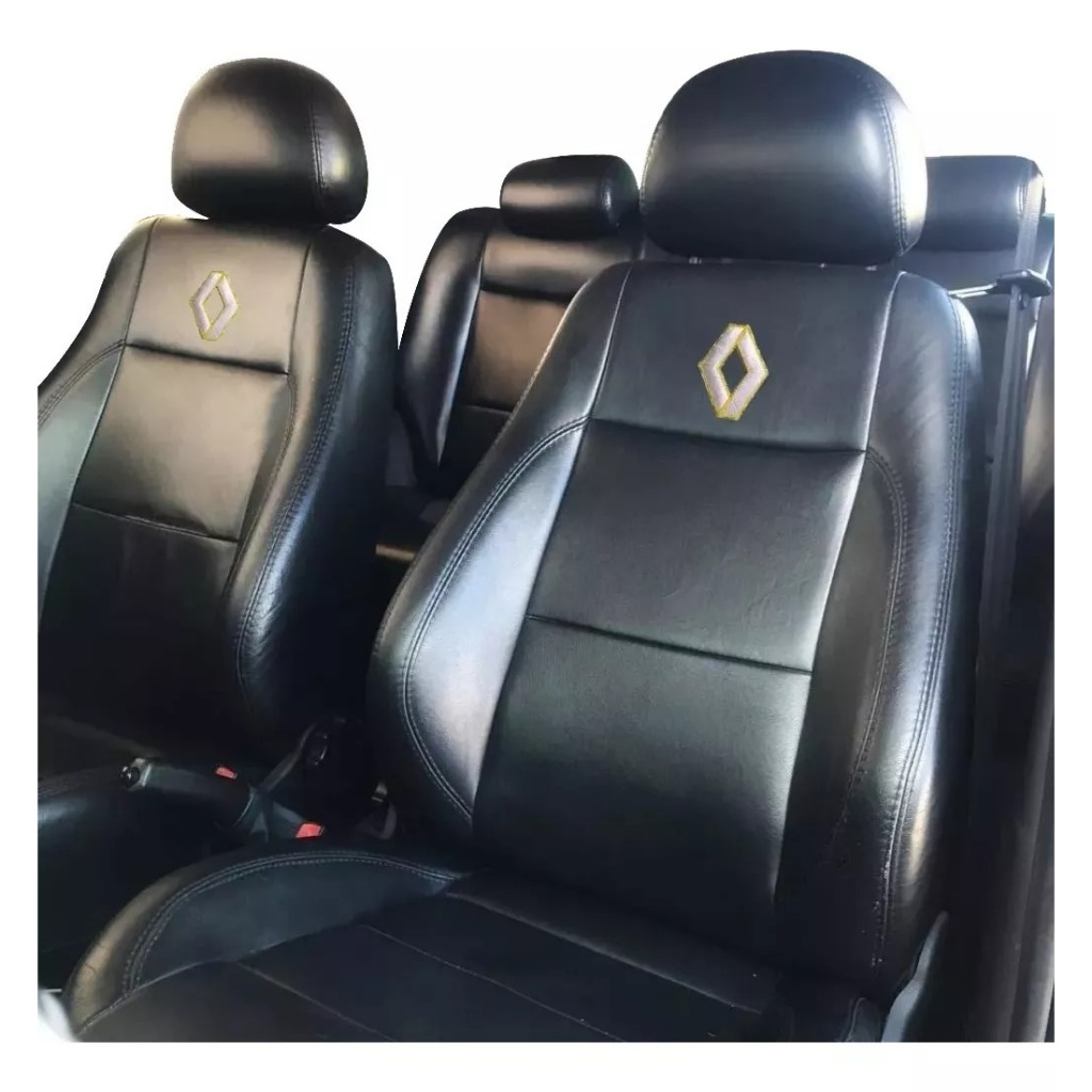 Capa Para Banco De Carro Couro Renault Sandero Clio Logan Duster em Oferta na Shopee
