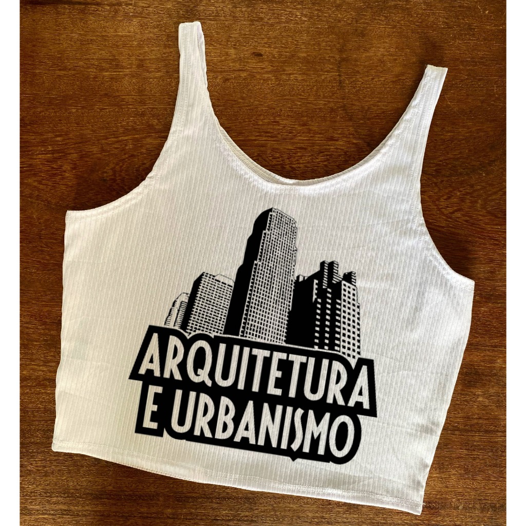 Cropped de Arquitetura e Urbanismo - Canelado Feminino