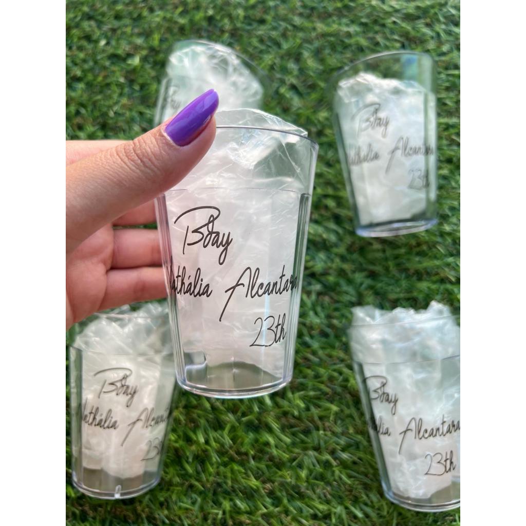 50 Copos Americano/lagoinha Personalizado De Acrilico