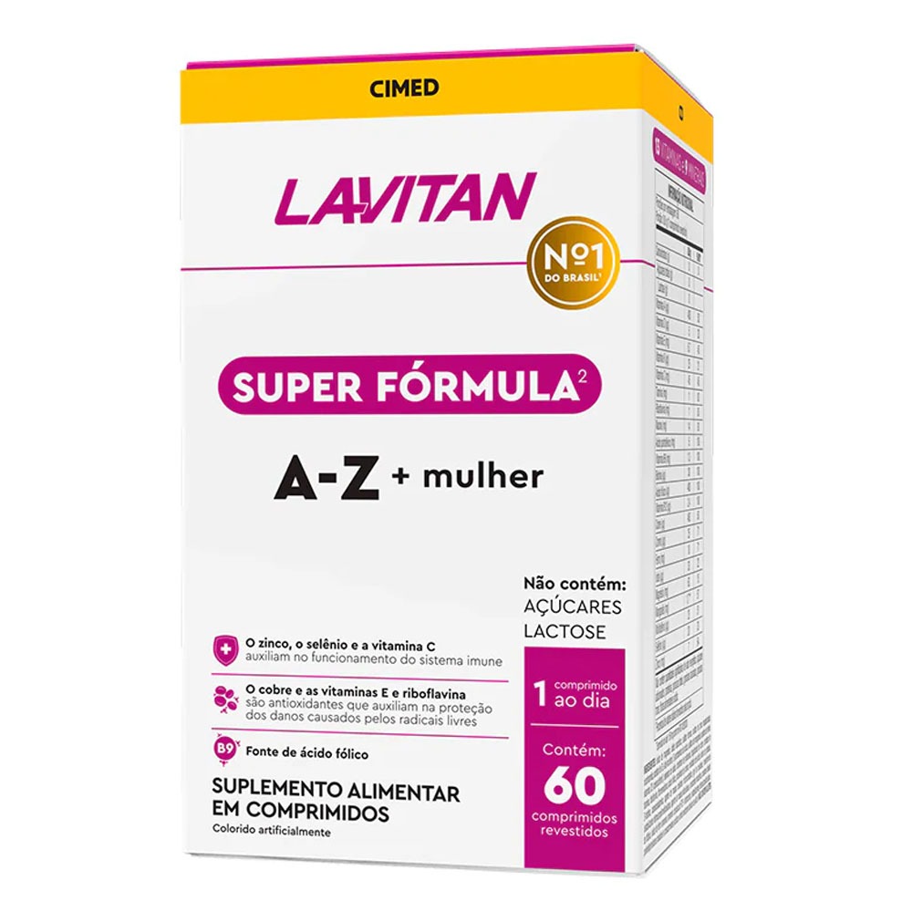 Lavitan Multi Mulher Super Fórmula 60 comp = 60 dias CIMED