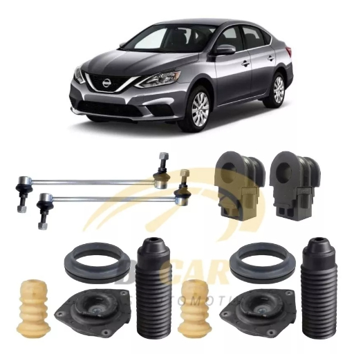 Kit Bieleta Coxim Amortecedor Dianteiro Sentra 2014 15 16