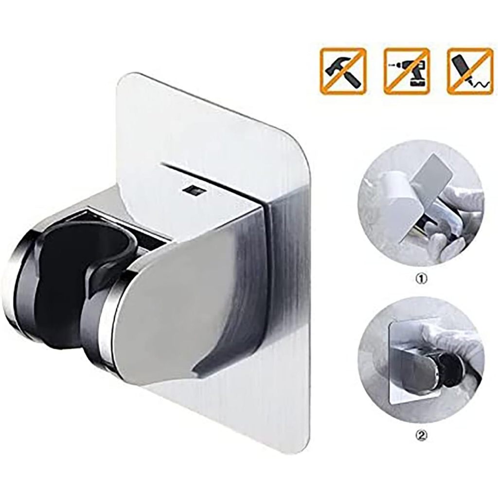 Suporte Chuveirinho Autoadesivo 9.5x7x6cm  De Mão Ducha Fixo De Parede Chuveiro Adesivo em Oferta na Shopee