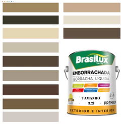 Tinta Borracha Líquida Cor Marrom Para Parede 3,2l Acrílica Lavável Antimofo.