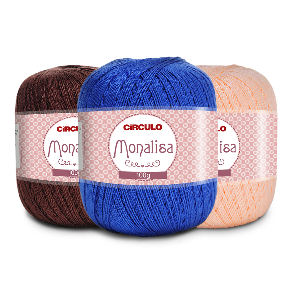 Linha Fio Macramê Monalisa 100g Circulo - 100% Acrilico em Oferta na Shopee