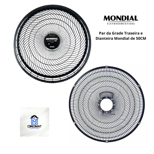 Par de Grades Frontal e Traseira para Ventilador MDL. 50 cm — Reposição
