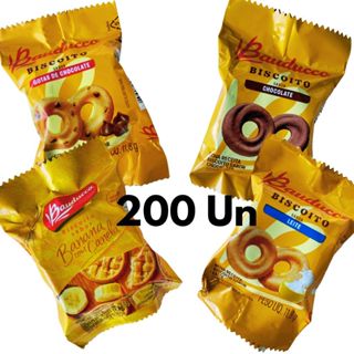 200 BISCOITOS AMANTEIGADOS SORTIDOS BAUDUCCO SACHE 11,G COM BAUDUCCO