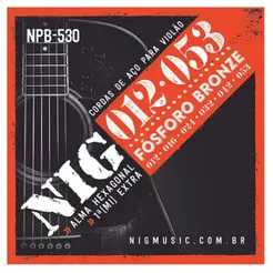 Encordoamento Nig Cordas Violão Aço 012- Npb-530