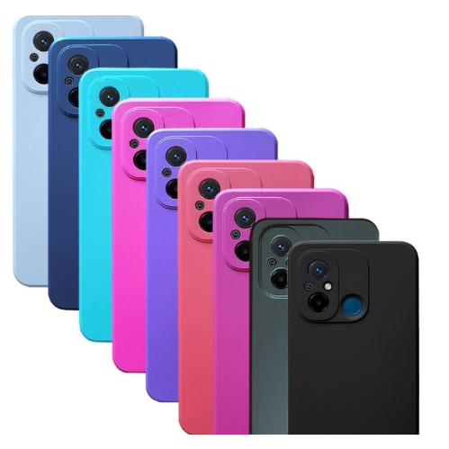 Case Capinha Aveludada Compatível com Redmi 12C 100% Silicone 12 C