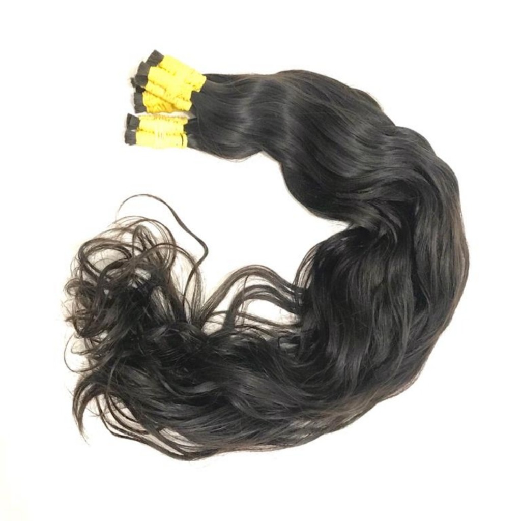 Cabelo Humano Ondulado Virgem Para Mega-Hair com 50 Gramas.