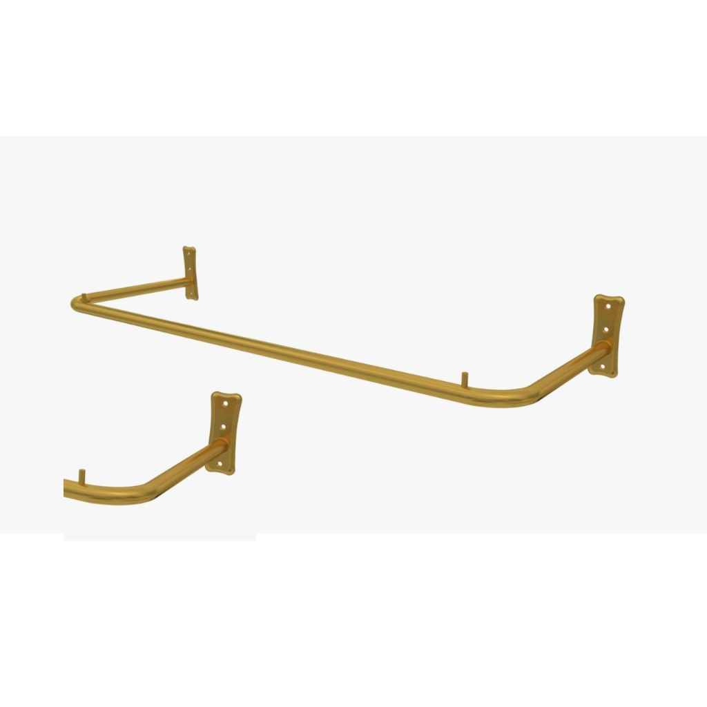 Arara para Roupas de Parede 1.00m Dourada em Oferta na Shopee