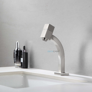 Torneira Link 45º Quadrada Luxo Baixa Banheiro Lavabo Escovada Cromada Preta em Oferta na Shopee