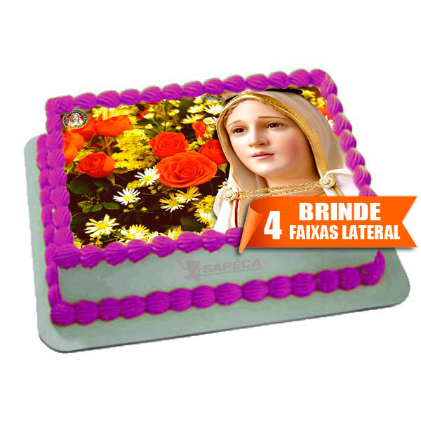 Papel arroz Nossa Senhora de Fatima para bolo de 4kg