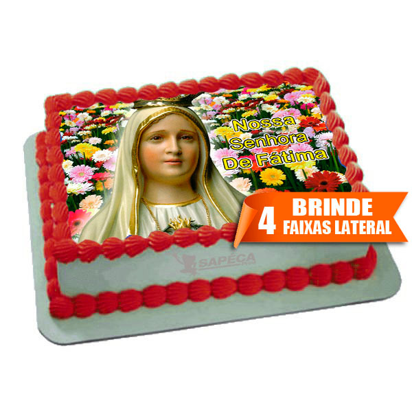 Papel arroz Santa Nossa Senhora de Fatima para bolo de 4kg