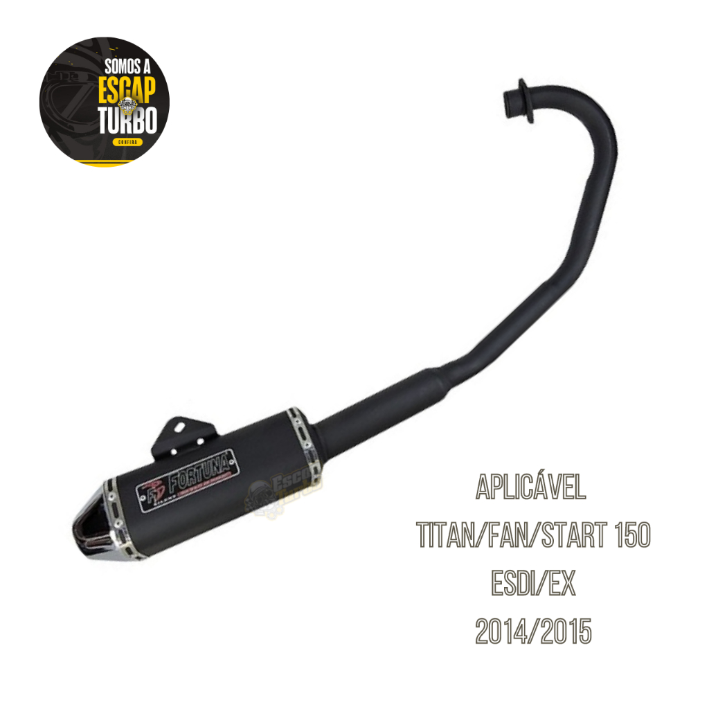 Escapamento Fan 150/ Titan 150 2014 Ex/esdi Mini Tri Fortuna