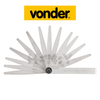 Calibre de Folga 13 lâminas -  Regulador Válvulas Carro Moto 0,05 mm a 1,00 mm Vonder em Oferta na Shopee