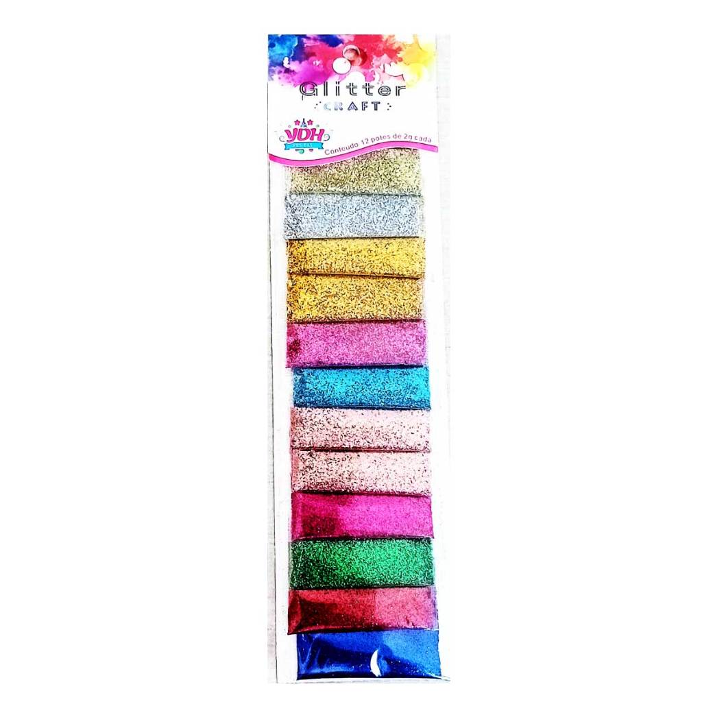 Glitter Para Festas - Kit 12 Pacotes em Oferta na Shopee