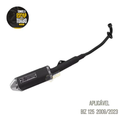 Escapamento Biz 125 2009/2024 Mini Tri Preto Fortuna