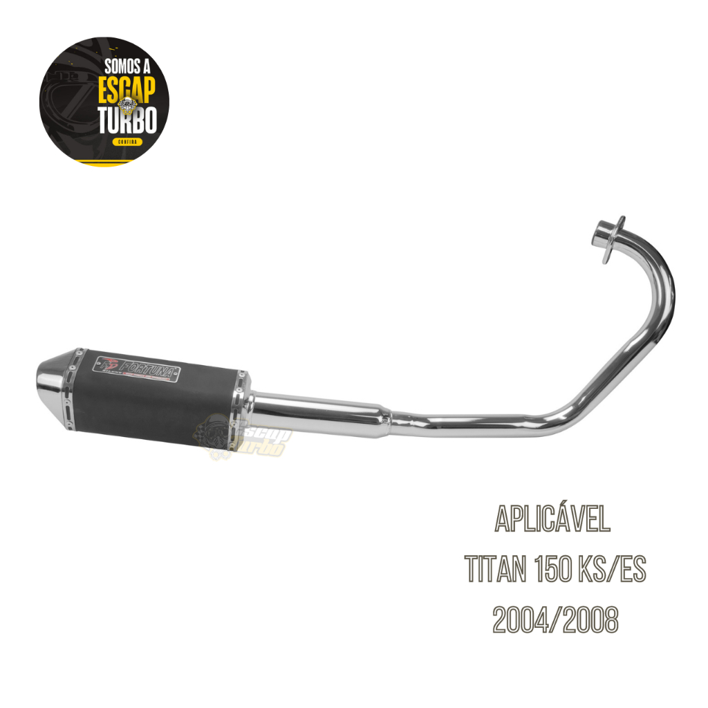 Escapamento Titan 150 Ks/ Es 04/08 Mini Tri Fortuna