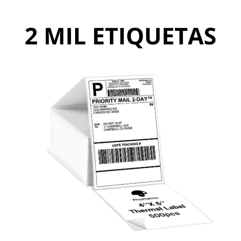 2000 Etiqueta Térmica Papel Adesivo 10x15CM Papel Térmico e Papel Contínuo em Oferta na Shopee