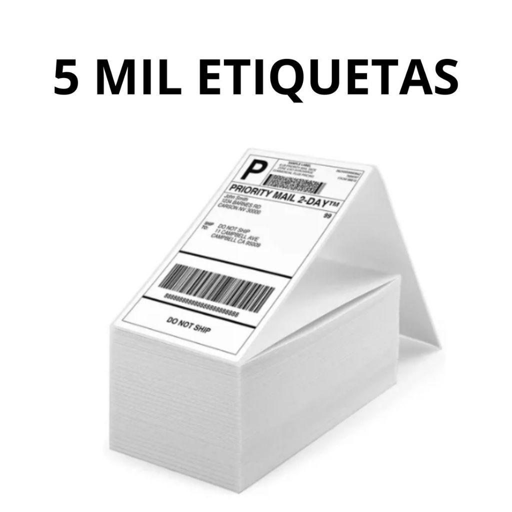 5000 Etiqueta Térmica Papel Adesivo 10x15CM Papel Térmico e Papel Contínuo em Oferta na Shopee